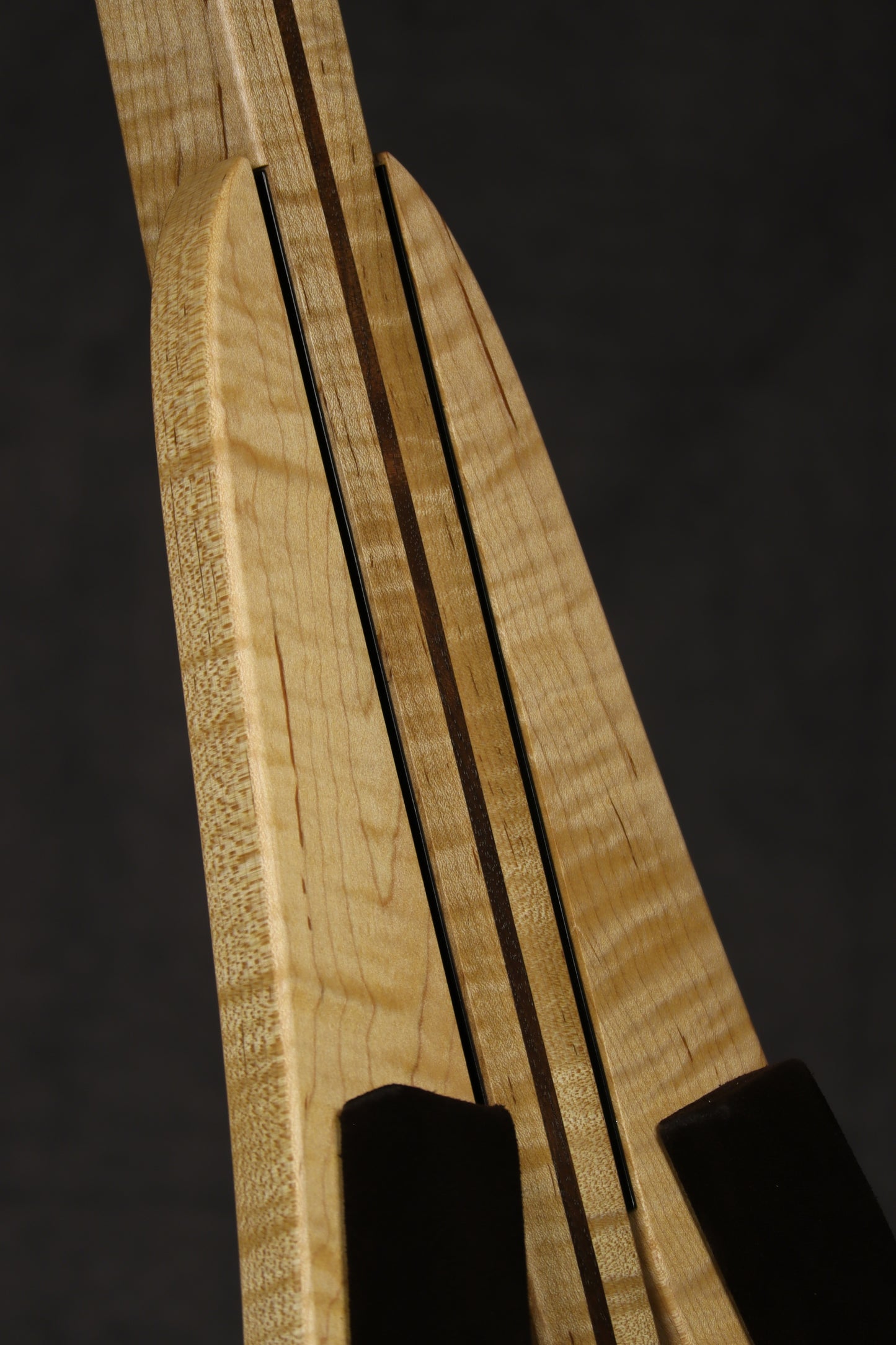 Curly Maple and Walnut Ukulele Stand