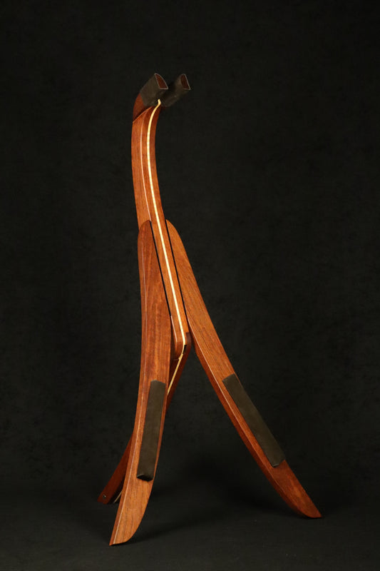 Bubinga and Curly Maple Banjo Stand