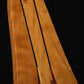 Folding cherry wood guitar floor stand closeup front image