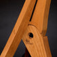 Folding cherry wood guitar floor stand joinery detail image