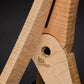 Folding curly maple wood guitar floor stand joinery detail image