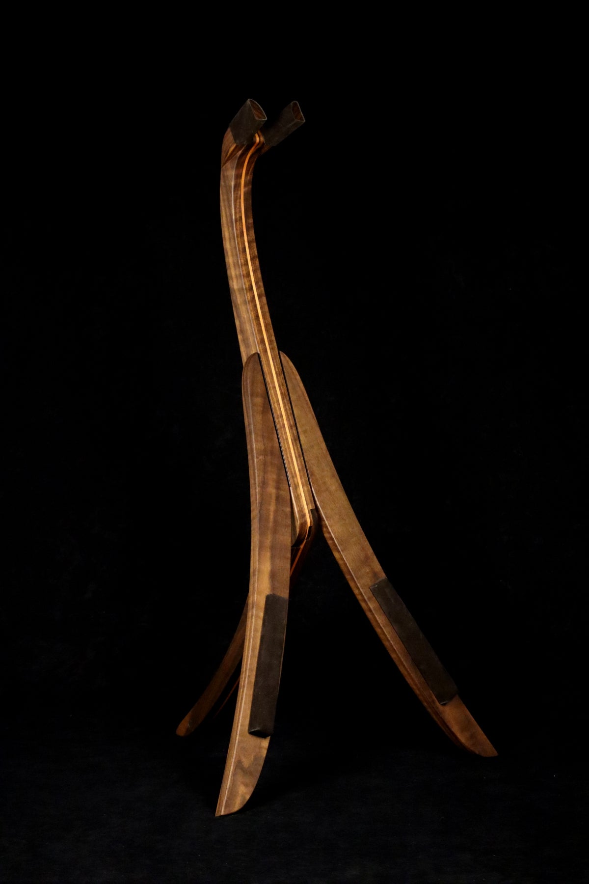 Walnut and Cherry Guitar Stand
