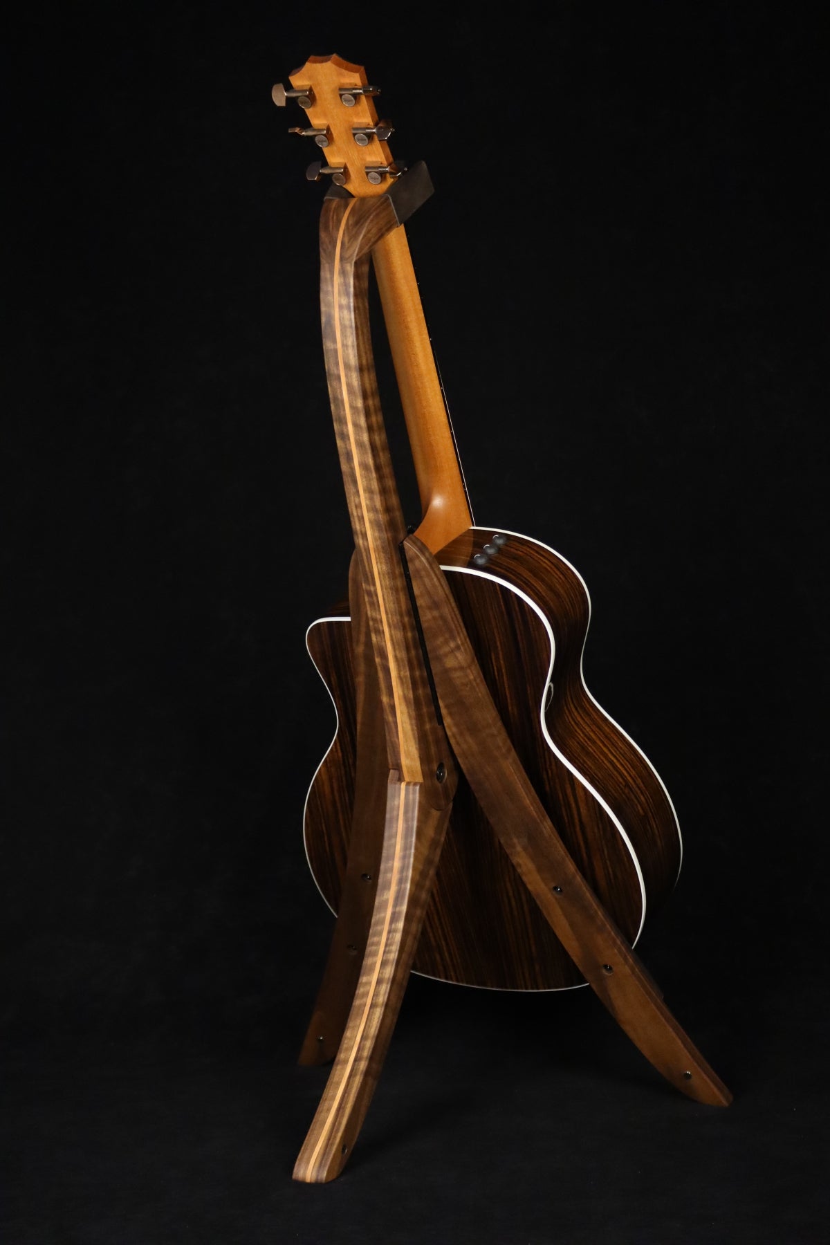 Walnut and Cherry Guitar Stand