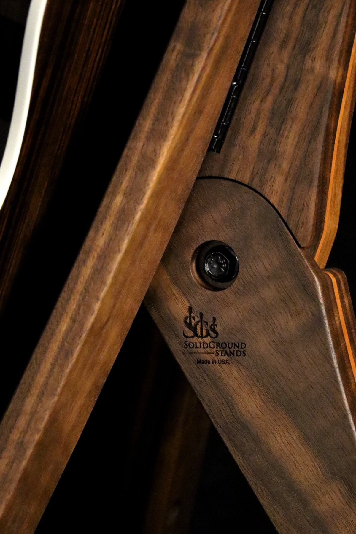 Walnut and Cherry Guitar Stand