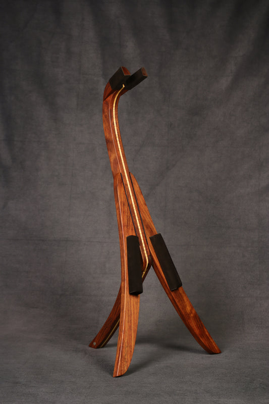 Bubinga and Maple Ukulele Stand