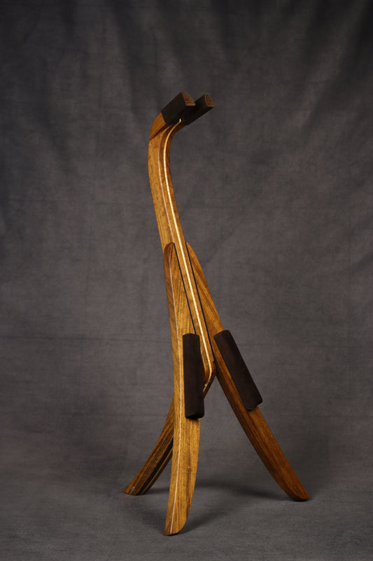 Shedua and Maple Mandolin Stand