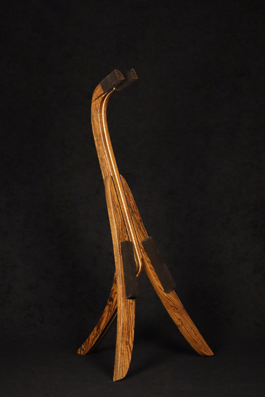 Bocote and Maple Mandolin Stand #0829