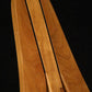 Folding cherry wood banjo floor stand closeup front image