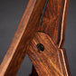 Folding chechen Caribbean rosewood and curly maple wood guitar floor stand joinery detail image