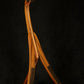 Folding morado Bolivian rosewood pau fero and curly maple wood guitar floor stand full front image