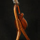 Folding chechen Caribbean rosewood and curly maple wood mandolin floor stand full rear image with Eastman mandolin