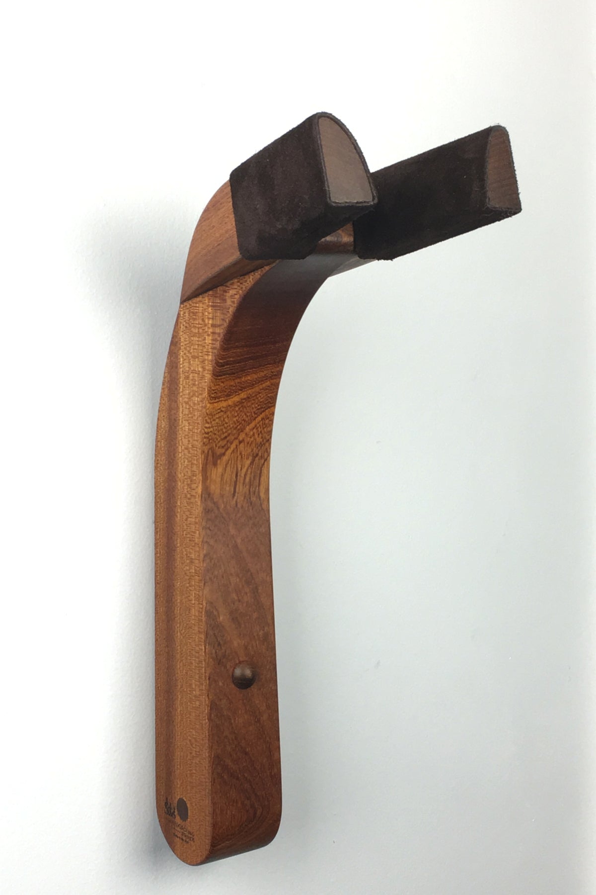 Sapele mahogany wood guitar wall mount hanger