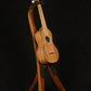 Folding sapele mahogany wood ukulele floor stand full front image with Martin ukulele