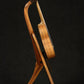 Folding sapele mahogany wood ukulele floor stand full side image with Martin ukulele
