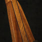 Folding sapele mahogany wood ukulele floor stand closeup front image